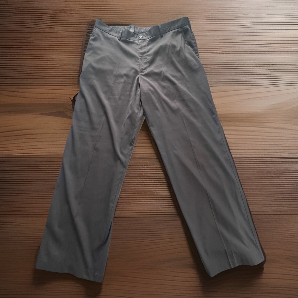 Pebble Beach Performance Golf Pants‎ Mens 40x32 Grey Stretch (138)